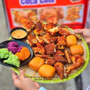 Combo Gà nướng + xôi + bánh bao